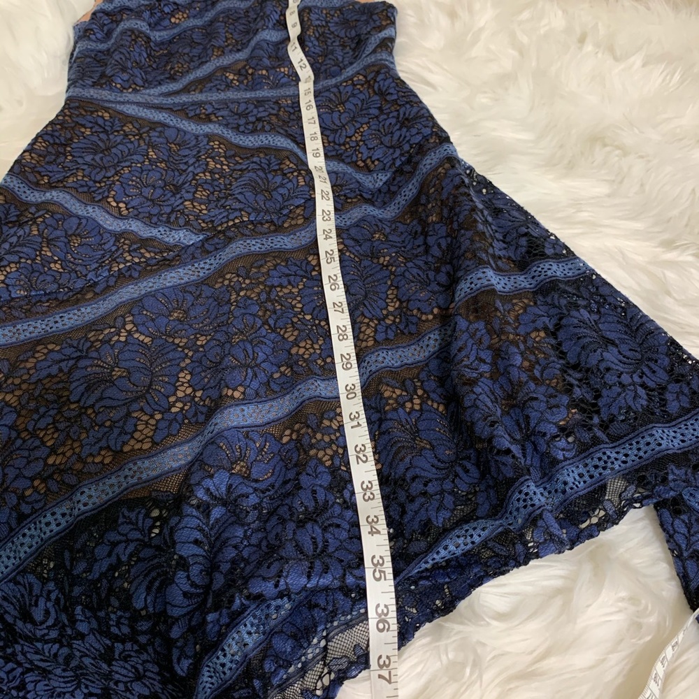 BCBGMaxazria Mary Ann Asymmetrical Lace Sheath - Picture 8 of 8